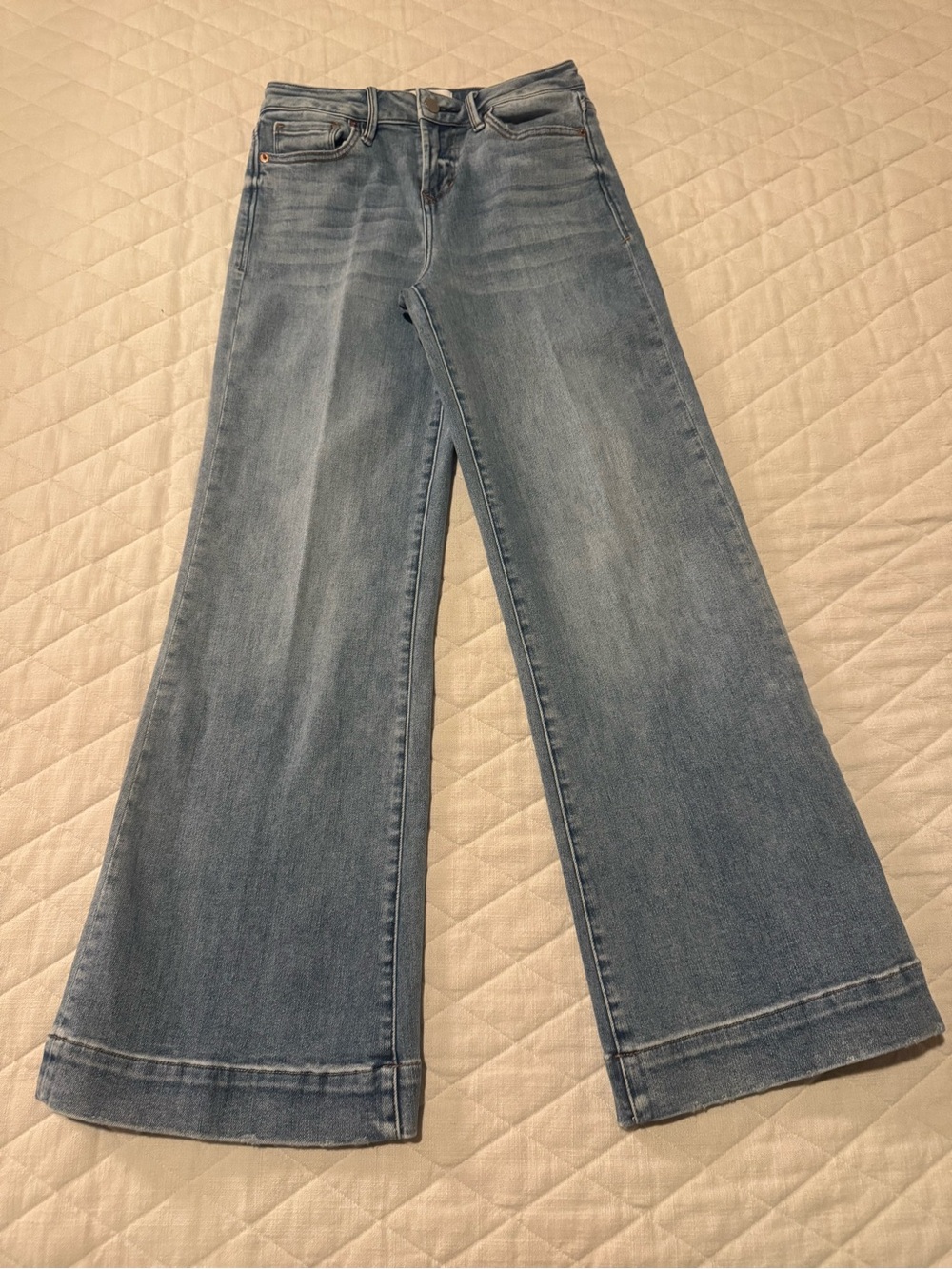 Dear John Light Blue Wide-Leg Denim Jeans